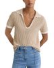 Reiss Reiss Ottilie Cotton Linen Knit Top - 1