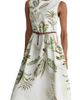 Reiss Reiss Palma Palm Print Linen Midi Dress - 3