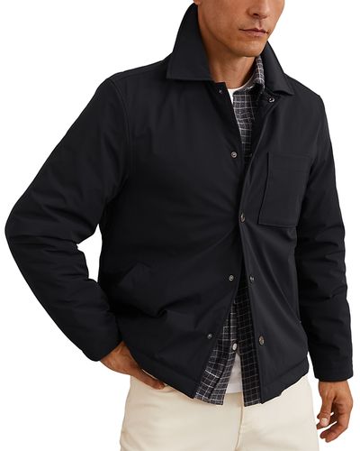 Reiss Reiss Parker Long Sleeve Nylon Patch Pocket Overshirt
