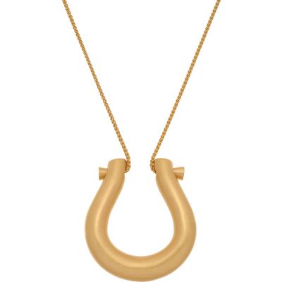 Reiss Reiss Parker Parallel Lines Pendant Necklace