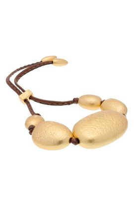 Reiss Reiss Penny Smooth Pebble Cord Bracelet