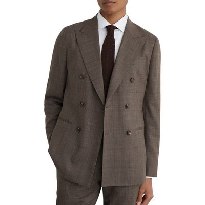 Reiss Reiss Penso Double Breasted Plaid Sport Coat