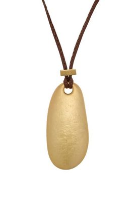 Reiss Reiss Perry Smooth Pebble Cord Pendant Necklace