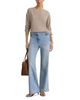Reiss Reiss Petite Addie Mid Rise Wide Leg Jeans in Light Blue - 2