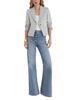 Reiss Reiss Petite Cali Mid Rise Flare Leg Jeans in Light Blue - 2