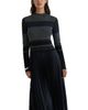 Reiss Reiss Petite Carla Mixed Media Midi Dress - 2