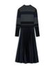 Reiss Reiss Petite Carla Mixed Media Midi Dress - 6