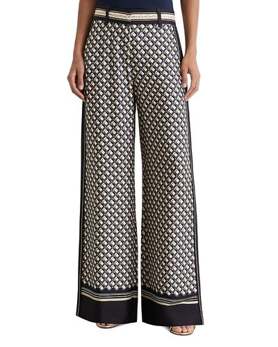 Reiss Reiss Petite Carmine Printed Wide Leg Pants