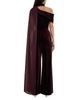 Reiss Reiss Petite Carrie Stretch Velvet One Shoulder Jumpsuit - 2