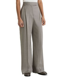 Reiss Reiss Petite Darcy Wool Blend Wide Leg Pants