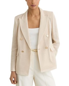 Reiss Reiss Petite Fiore Double Breasted Blazer
