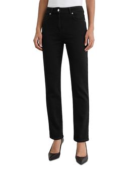 Reiss Reiss Petite Isabel Mid Rise Slim Jeans in Black