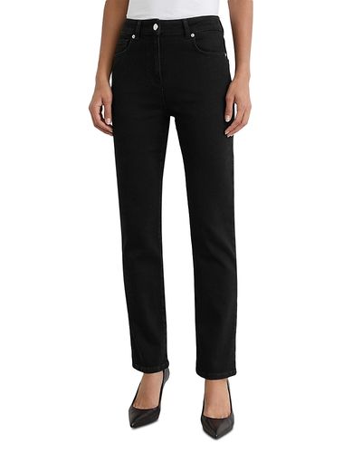 Reiss Reiss Petite Isabel Mid Rise Slim Jeans in Black