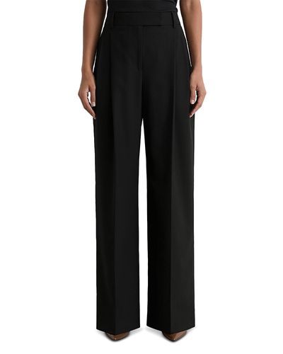 Reiss Reiss Petite Luna Pleated Wide Leg Pants