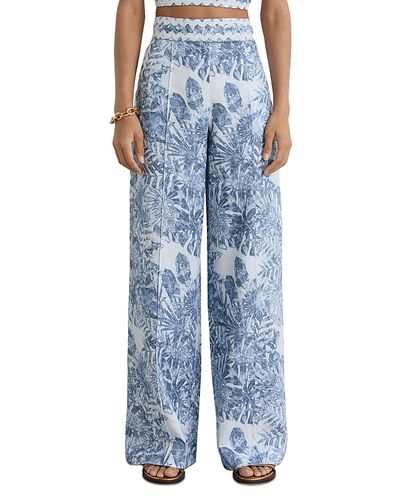 Reiss Reiss Petite Mila Printed Linen Pants