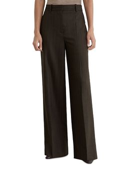 Reiss Reiss Petites Dawson Wool Blend Wide Leg Pants