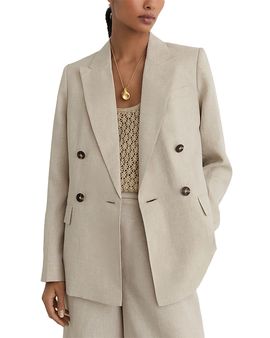 Reiss Reiss Petites Kit Linen Blazer