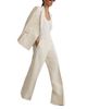 Reiss Reiss Petites Ottie Jacquard Wide Leg Pants - 5