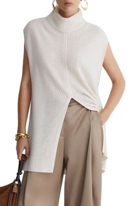 Reiss Reiss Piper Cashmere Sleeveless Mock Neck Top