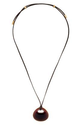 Reiss Reiss Pippa Leather Cord Pendant Necklace