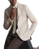 Reiss Reiss Positano Tailored Fit Linen, Silk & Cotton Blend Blazer - 3