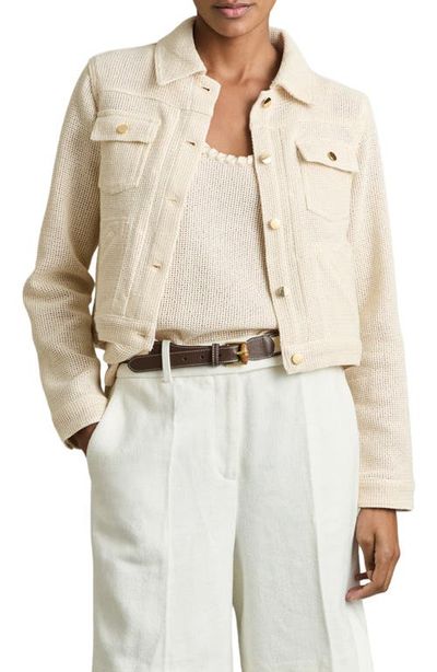 Reiss Reiss Renzo Mesh Trucker Jacket