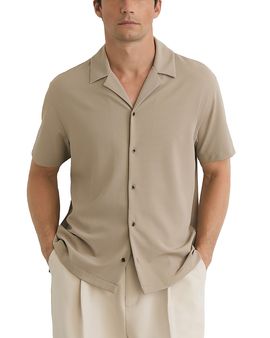 Reiss Reiss River Textured Short Sleeve Shirt
