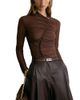 Reiss Reiss Robyn Asymmetric Ruched Top - 1