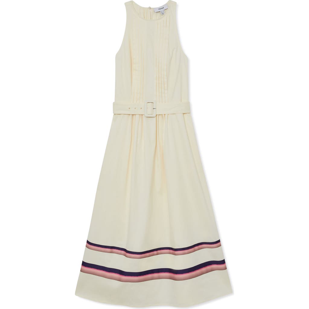 Reiss Reiss Sara Pleat Belted A-Line Dress