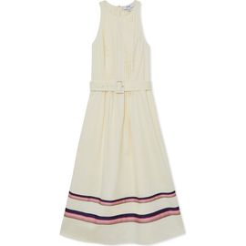 Reiss Reiss Sara Pleat Belted A-Line Dress