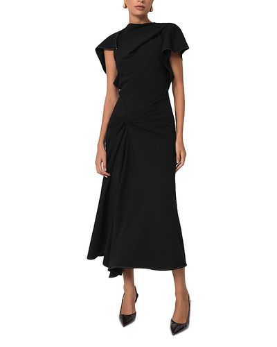 Reiss Reiss Saskia Drape Detail Midi Dress