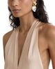Reiss Reiss Satin Halter Neck Maxi Dress - 5