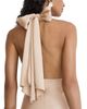 Reiss Reiss Satin Halter Neck Maxi Dress - 6