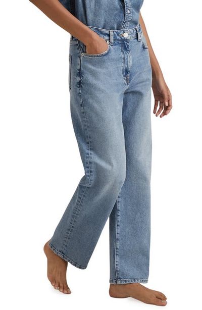 Reiss Reiss Selin High Waist Wide Leg Jeans