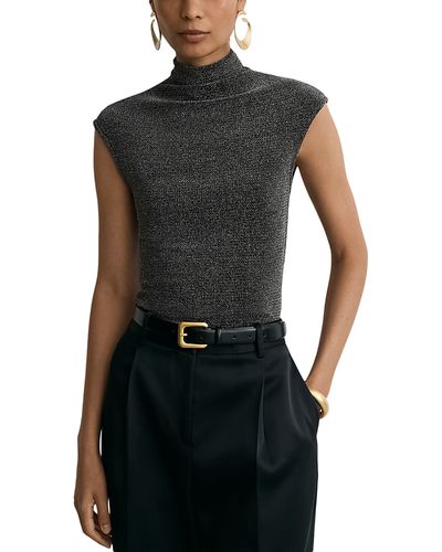 Reiss Reiss Seranne Metallic Funnel Neck Top