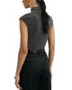 Reiss Reiss Seranne Metallic Funnel Neck Top - 3