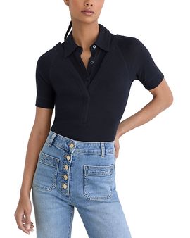 Reiss Reiss Shona Collared Knit Top