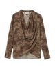 Reiss Reiss Silk Draped Top - 5