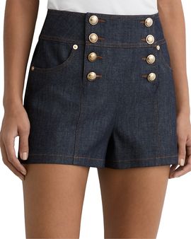 Reiss Reiss Skylar Button Front Denim Shorts