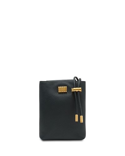 Reiss Reiss Solene Grained Leather Phone Crossbody