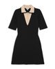 Reiss Reiss Sophie Contrast Collar Knitted Mini Dress - 6