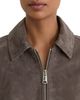 Reiss Reiss Sorina Suede Zip Front Jacket - 5