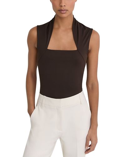 Reiss Reiss Square Neck Ruched Top