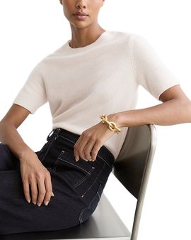 Reiss Reiss Stevie Cashmere Short Sleeve Top