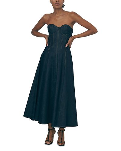 evening dresses reiss Reiss Strapless Sequins Maxi & Chiffon Scarf – Alamour The Label main image 0