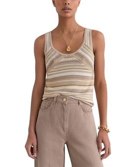 Reiss Reiss Stripe Knitted Vest