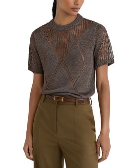 Reiss Reiss Tamsin Open Knit Sweater Tee