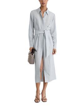 Reiss Reiss Tie Detail Shirt Dress