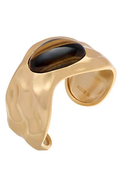 Reiss Reiss Tillie Tumbled Stone Cuff Bracelet