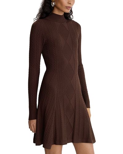 Reiss Reiss Tilly Cable Knit Flippy Dress